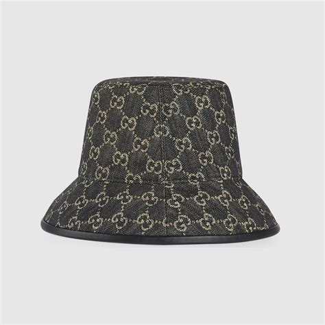 bucket hat mens gucci|Gucci denim bucket hat.